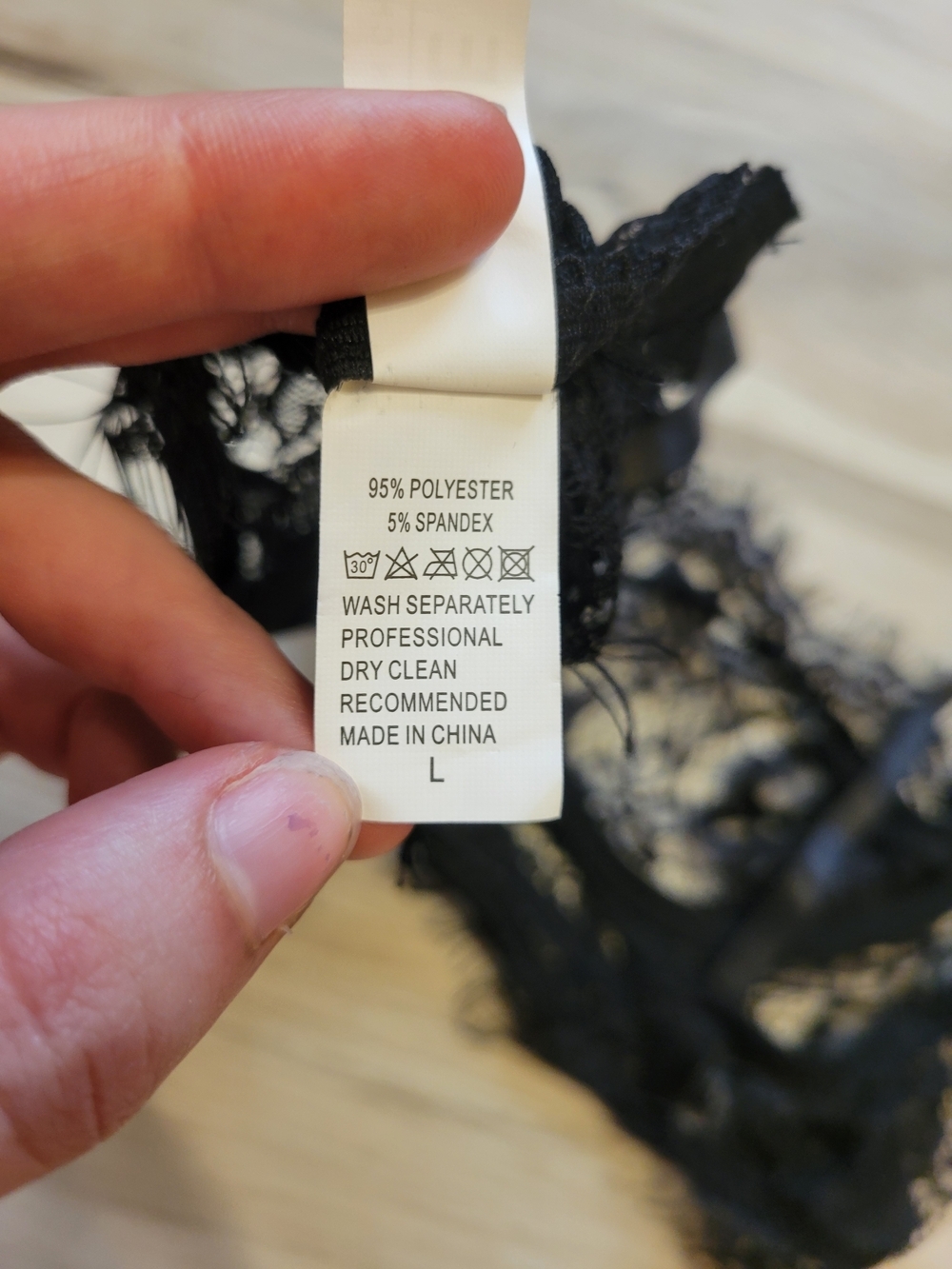 SHEIN Black Lace Underwire Bralette - Picture 4 of 4